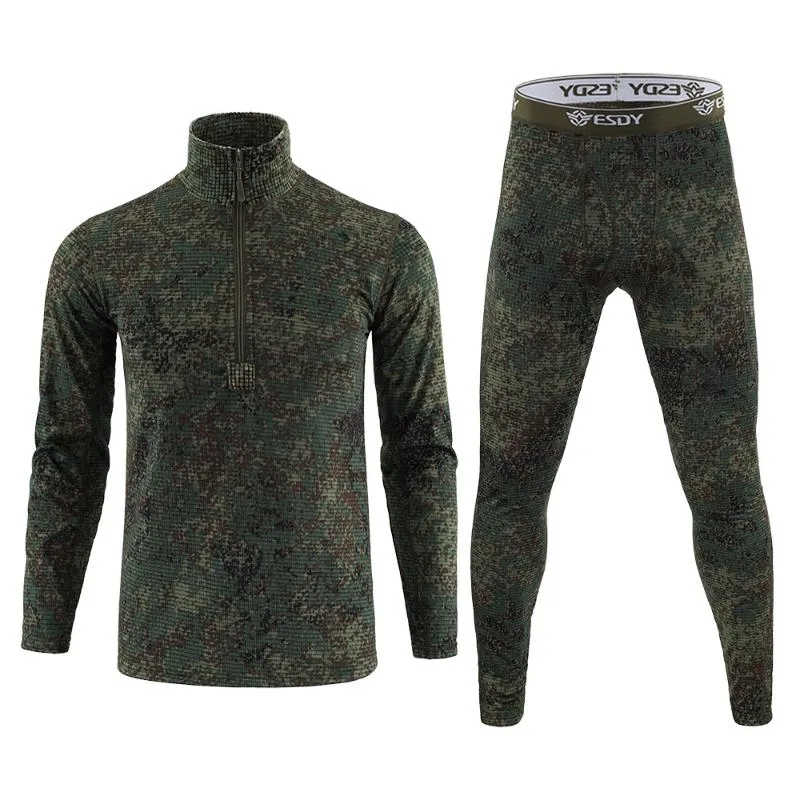 Army Thermal Underwear Thermo Warm Clothing Long Johns Thick Quick Men  Drying Fleece Sets Winter Sweat