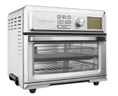 Cuisinart Luftfritteuse Toaster TOA-65 Digital 1800 Watt, einstellbare Temperatur und Bedienelemente, Edelstahl