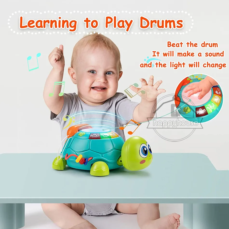 Juguetes De Aprendizaje Juguetes Para Bebés 0 6 12 Meses Juguete Musical De  Tortuga Luces Sonidos Juguete Musical Para Bebé Niña Niño Juguete Educativo  Montessori Para Niños 1 2 3 230926 De 12,9 €