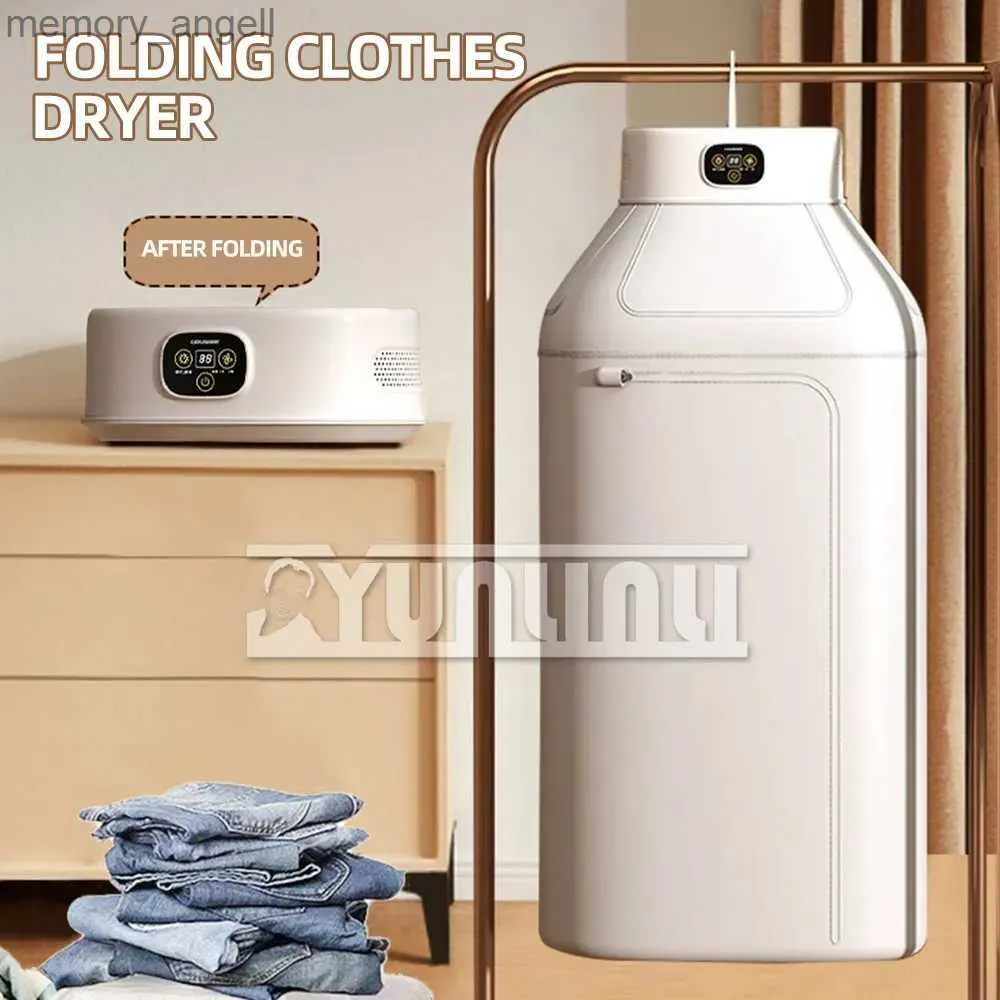 Clothes Drying Machine Folding Portable Clothes Dryer Intelligent Timed Electric Sterilization Dryer Lavadora Y Secadora Portatil De Ropa YQ230927