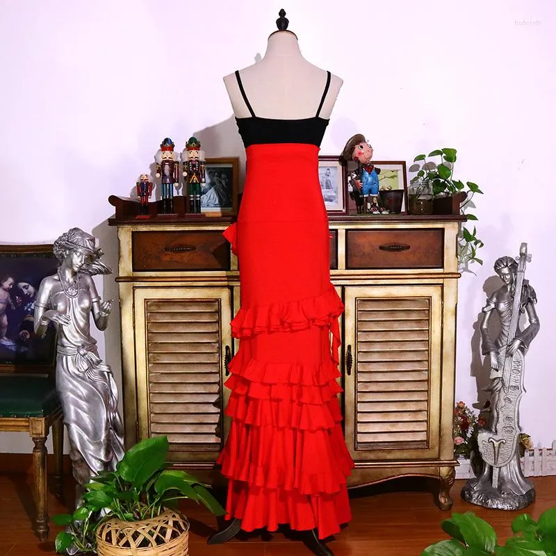 Red flamenco style dress new arrivals