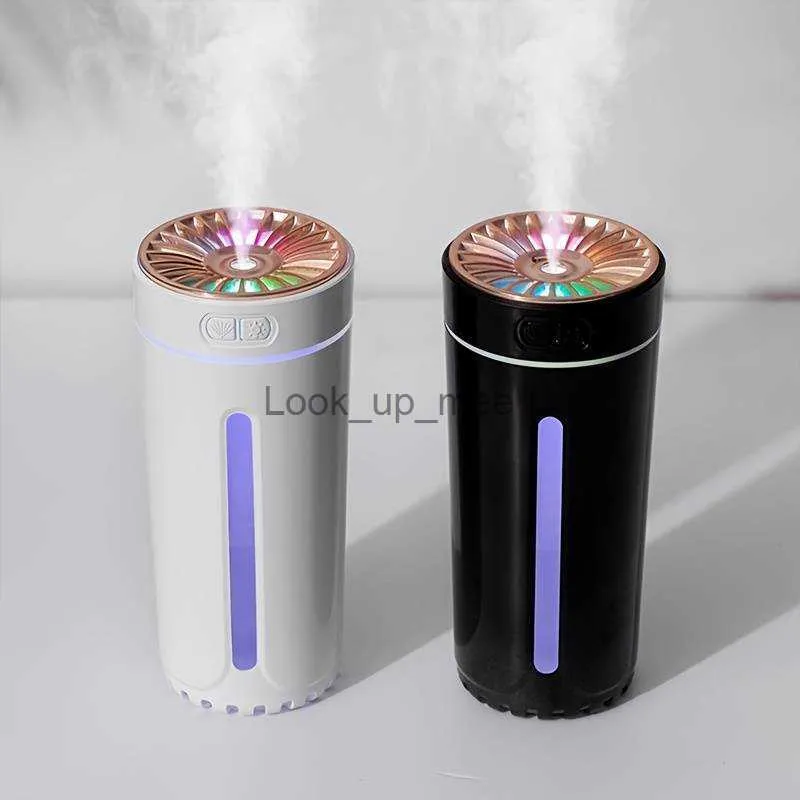 Umidificatori 1pc Umidificatore per auto Home Atomizzatore Aromaterapia Spray Machine Luce notturna colorata Elegante e bella ricaricabile YQ230927