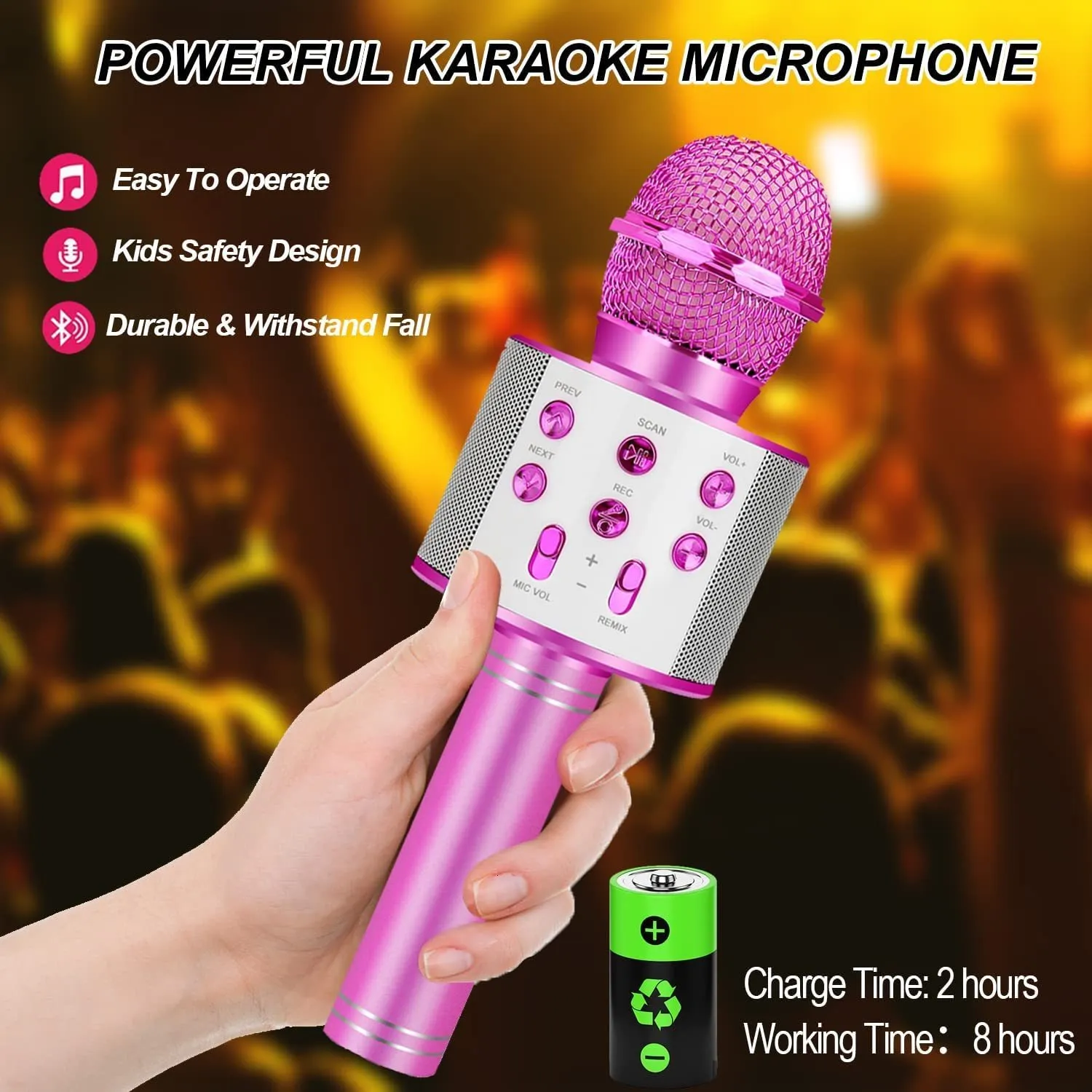 Karaoke Set Kinderen voor urenlang plezier | Microfoon, karaokeset of dansmat kopen? Bekijk het hier! Kinder karaoke set - met 2 microfoons - met standaard - blauw