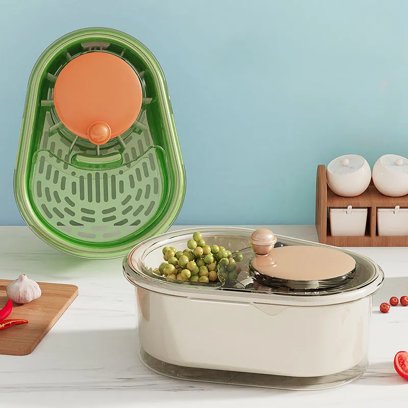 2 Stück Schnecken-Fruchtwäscher - Drehbarer Spülkorb | Praktisches Küchenzubehör