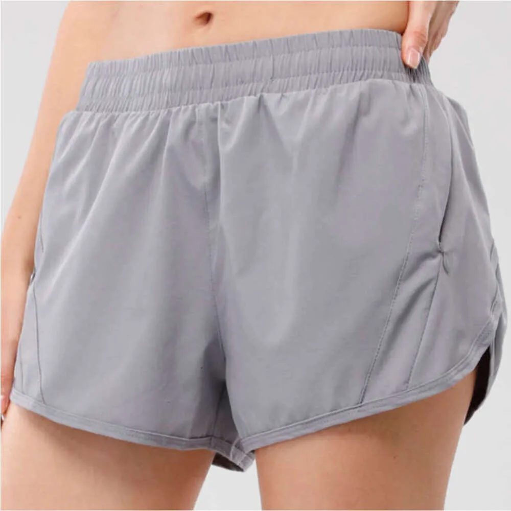 Luxe LU LUL-0160 Shorts de Yoga pour femmes pantalons femmes exercice vêtements de Fitness mode filles Runn élastique pantalons de sport dames cordon doublé vêtements de sport court KAF6