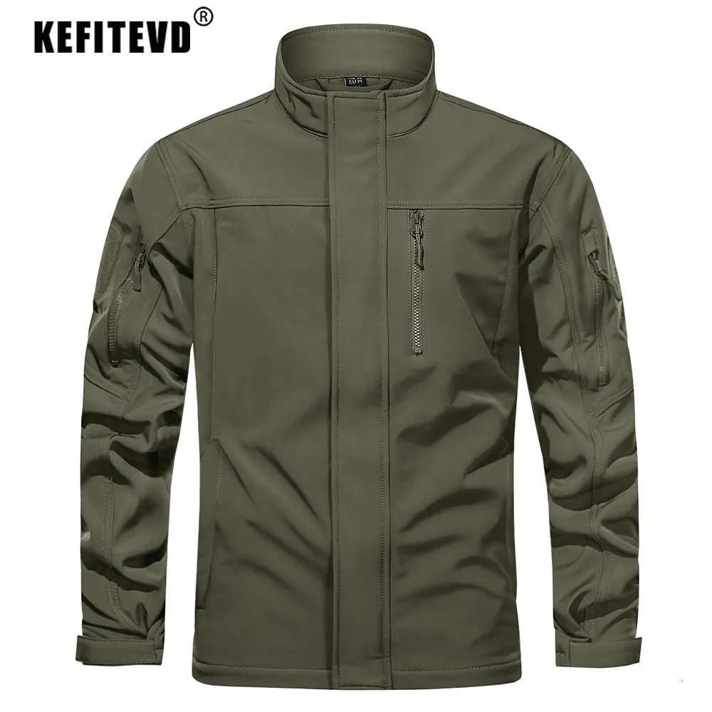 Outdoor Jackets Hoodies KEFITEVD Mens Tactical Jacket Winter