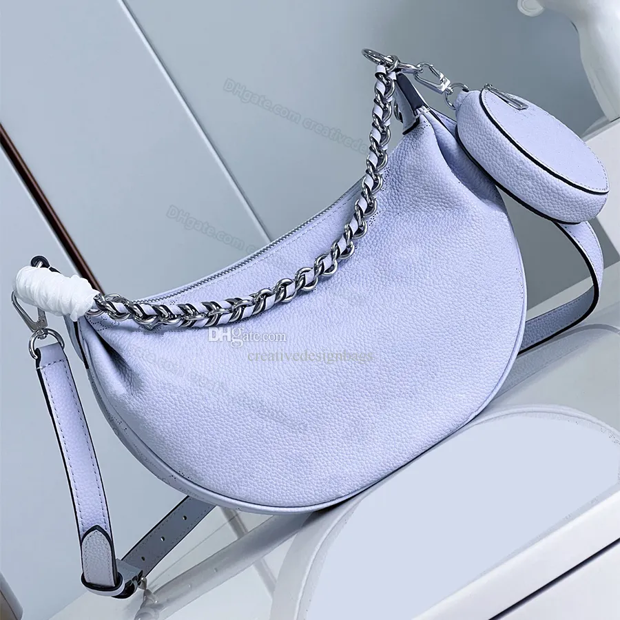 7A Shoulder Bags BAIA Crossbody Bag Underarm Perforated Cowhide Leather Crossbody Horn Half Moon Handbag Fast Delivery M22820 M22819 M22959 with Box 26cm L397