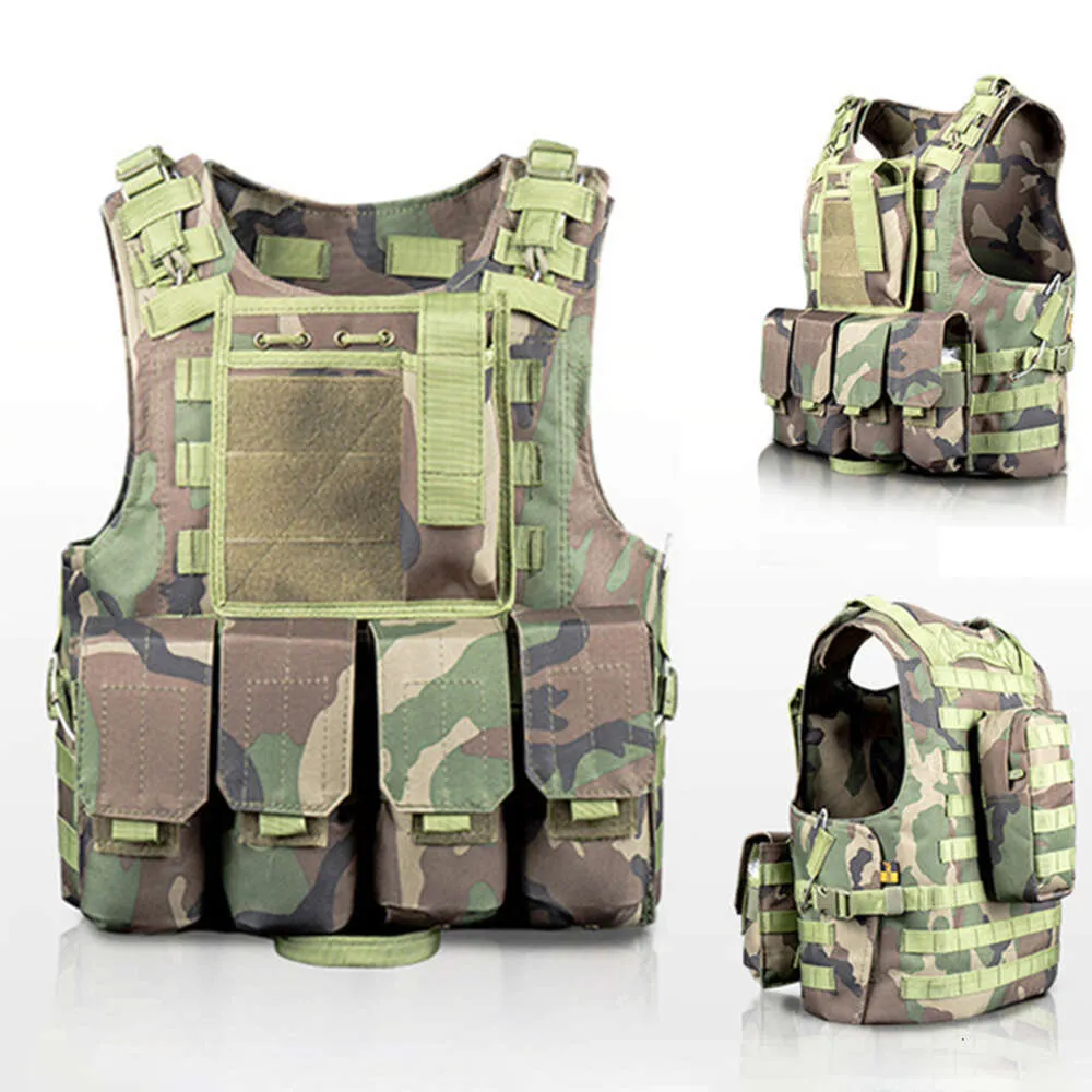 Gilet tattico militare per bambini Gilet portante per piastre da caccia Attrezzatura per paintball Airsoft Combattimento Molle all'aperto Assalto Gilet CS per bambini