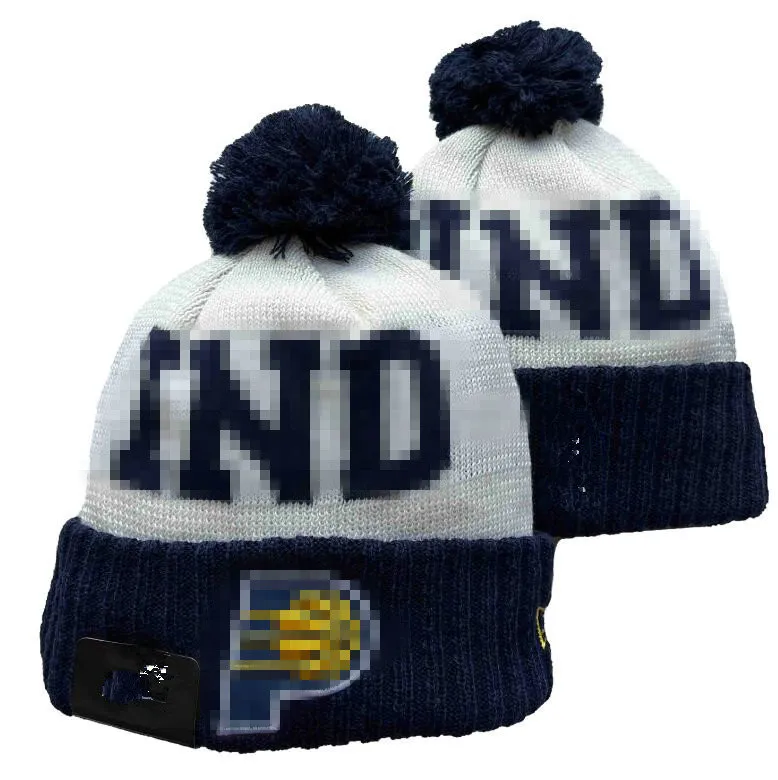 Indiana Beanies North American Basketball Team Side Patch Winter Wool Sport Knit Hat Skull Caps