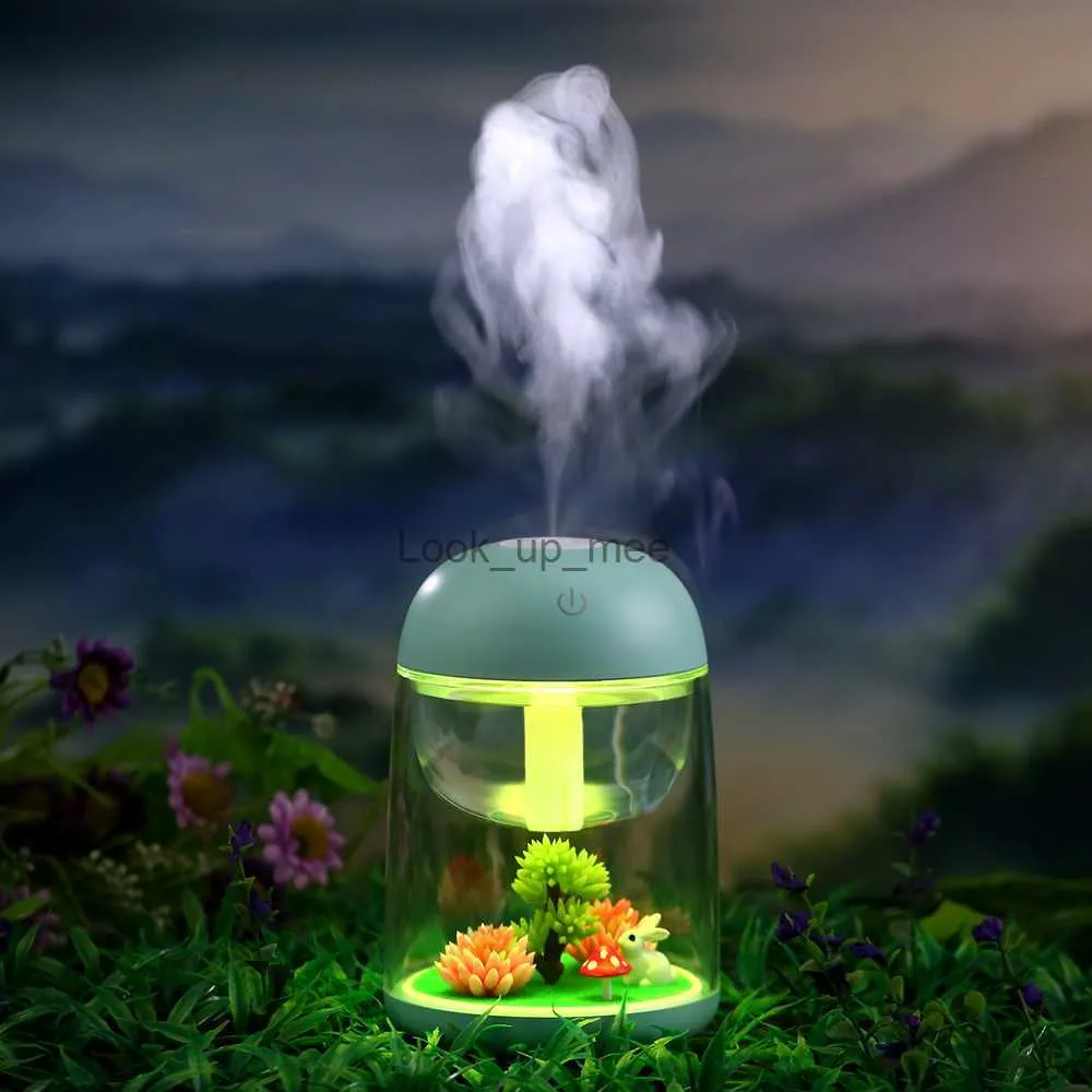 Humidifiers Mini Portable Mist Humidifier Transparent Micro Landscape Air  Humidifier Spray Air Purifier Diffuser With LED Lights For Home YQ230927  From Look_up_mee, $19.56