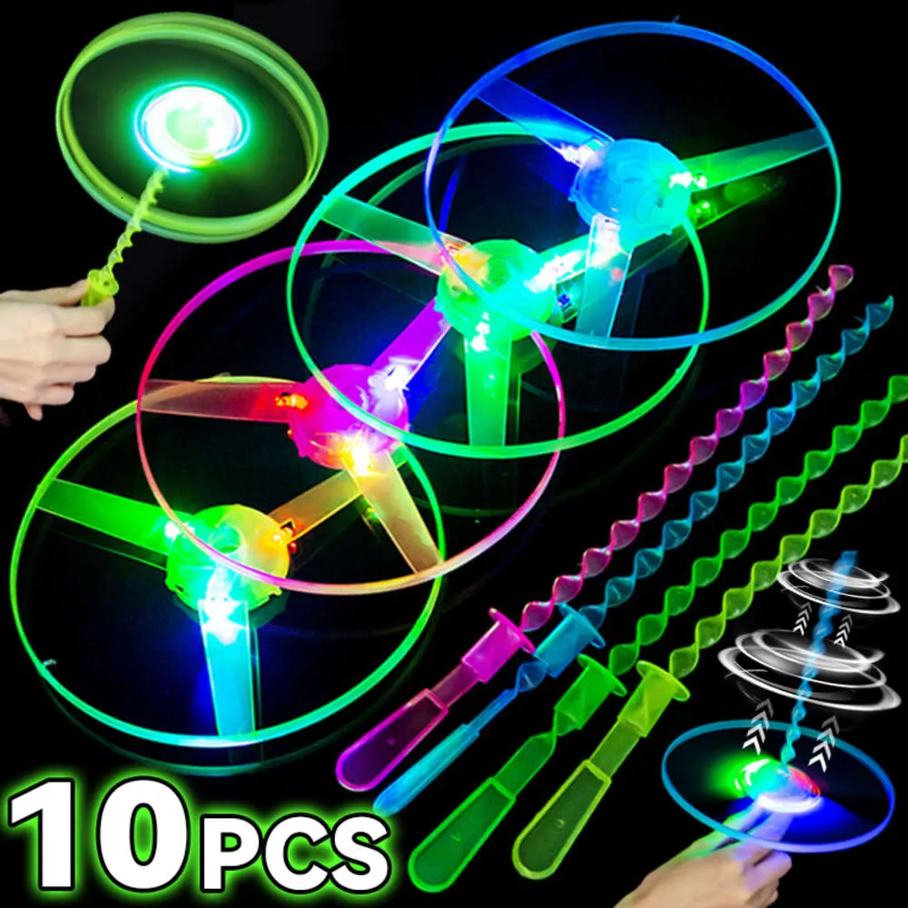 LED LED LUMINOUS BAMBAL DRAGONFLY FLYING SOUCERS LIDE LIGHT OUTDOOR NIGHT SHIETSINGヘリコプターフライングおもちゃの子供の誕生日パーティーの小道具