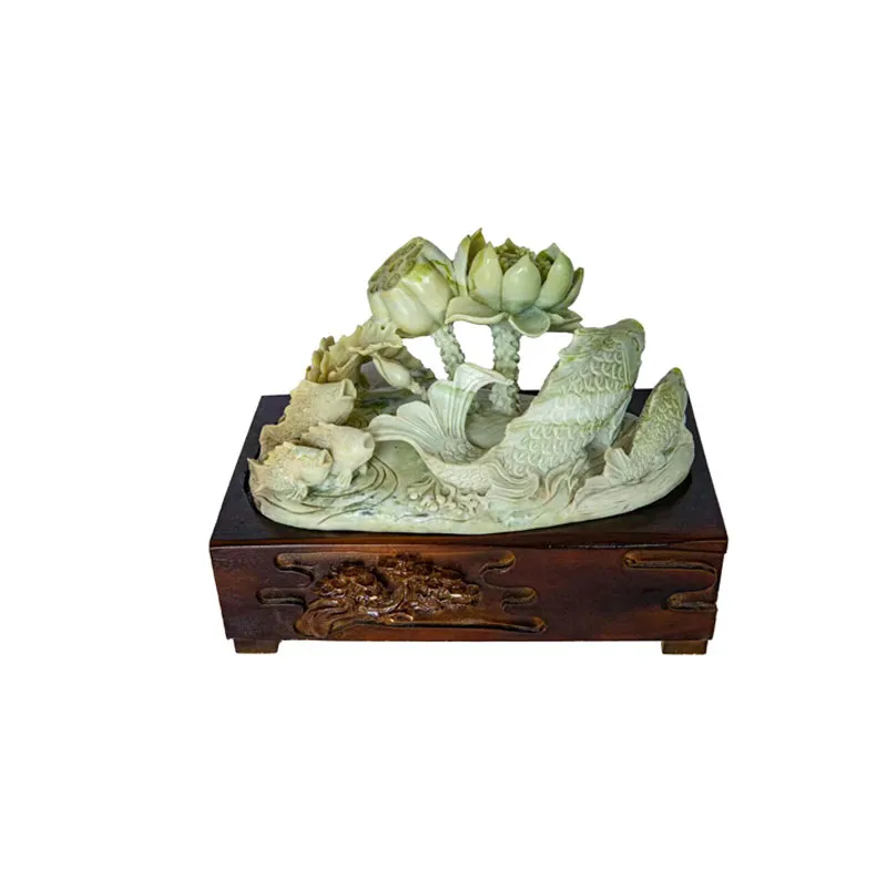 Artes e Ofícios Artesanato de jade de dragão verde Esculpido fora da compra, entre em contato