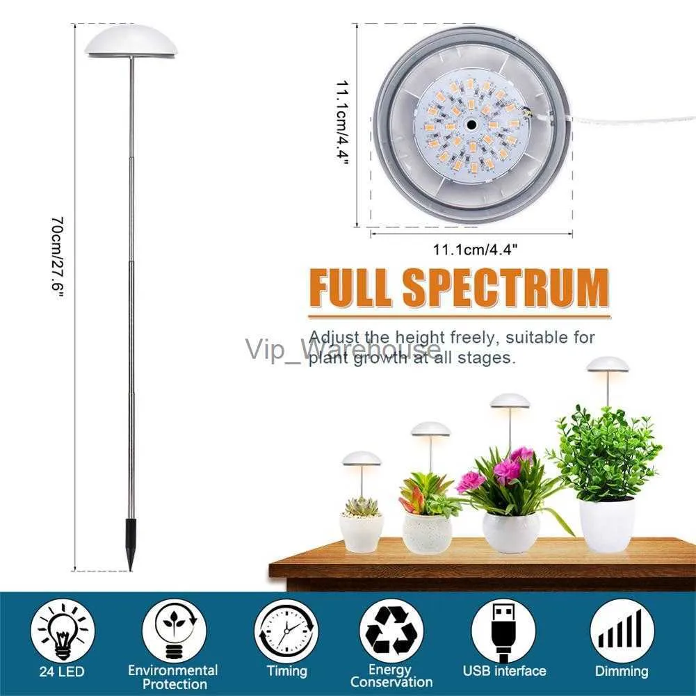 Grow Lights Led Grow Light Lampada a temporizzazione ciclo con asta telescopica a spettro completo per serra Fiore da interno Pianta in vaso Phytolamp per piante YQ230927