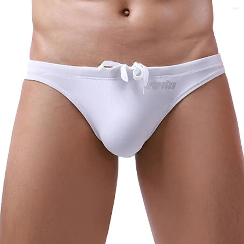 Costumi da bagno da uomo Marca da uomo Tronco da bagno Pantaloncini da surf Pantaloncini da bagno Tether Custodia sexy Bikini Breve costume da bagno estivo a vita media