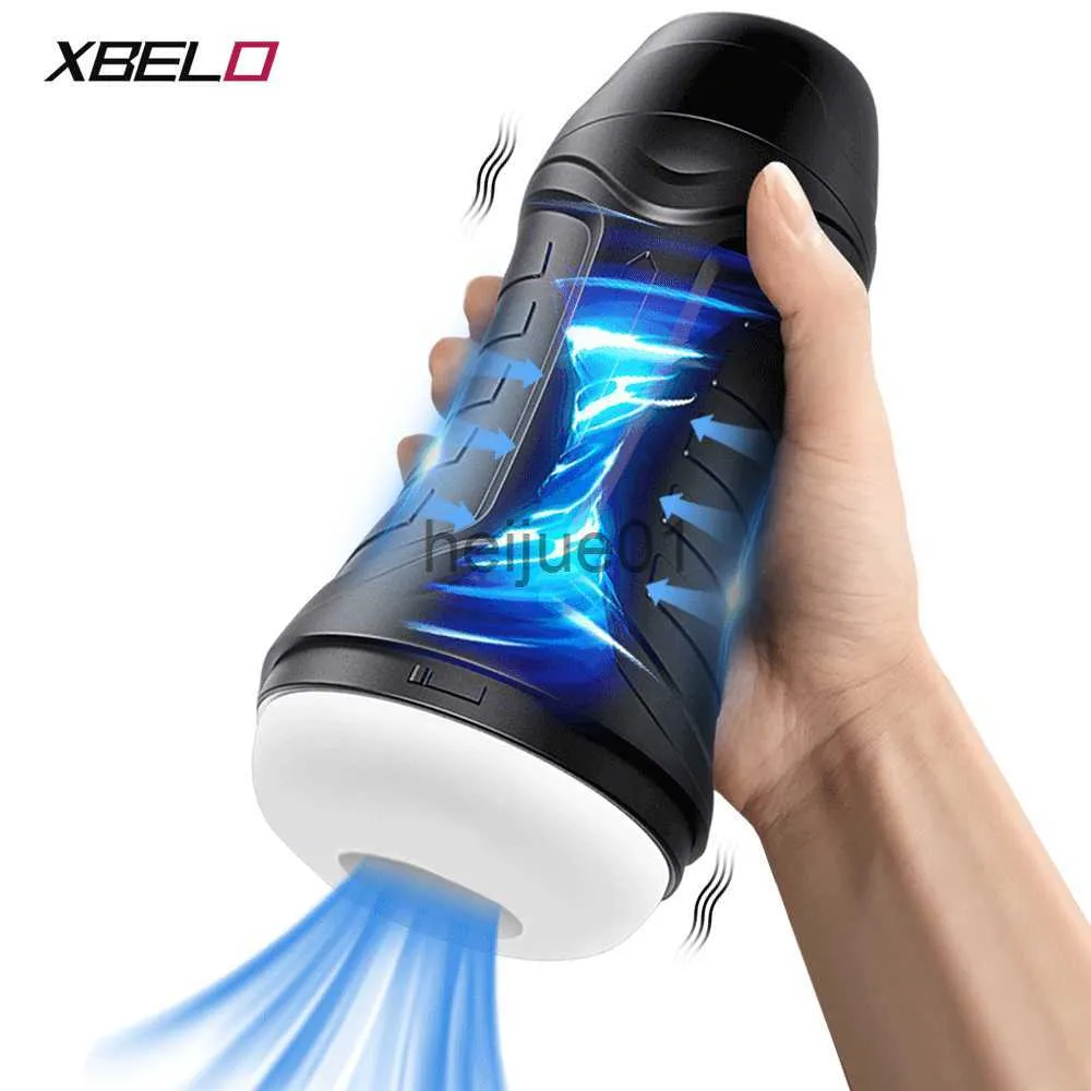 Masturbators Automatic Masturbator for Men Sucking Vibrating Real Pussy Blowjob Machine Male Sex Toy Men Masturbation Cup Adult Goods for Men x0926