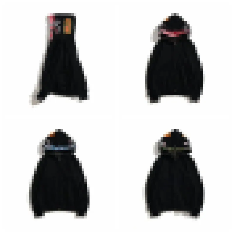 BAPE Double Shark hoodie met volledige ritssluiting Zwart A Bathing Ape