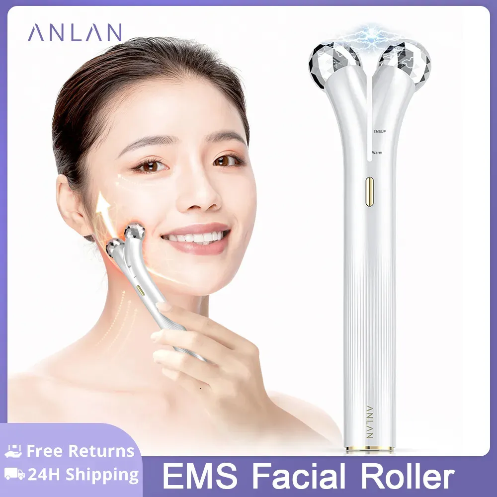 Gezichtsmassageapparaat ANLAN EMS Face Roller Elektrische V-gezichtsstimulators Microstroom Face Lift Beauty Machine Slanker dubbele kinmassage Huidverzorgingstool 230927