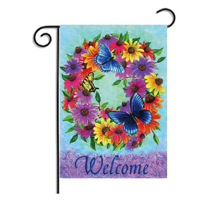 sublimation Blank Garden Flag American Garden Flags heat tranfer printing Garden Banner blank banners size 30*45cm