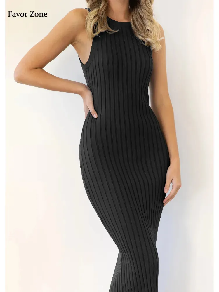 open lace back dress PRETTYGARDEN Women's Ribbed Maxi Bodycon Dress Summer Strapless Tube Y main image 1