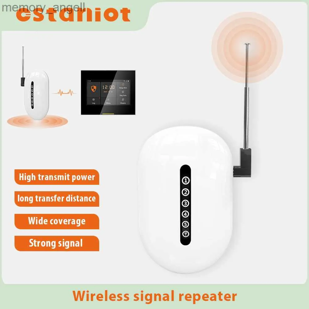 Alarm systems WiFi Signal Repeater Wireless Extender 433MHz Long Range Booster Barrier-free Through Walls For Home Alarm Security System YQ230927