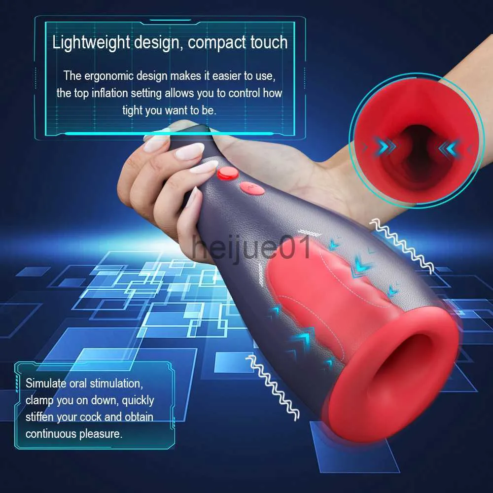 Masturbators Automatic Inflatable Male Masturbator Cup Vibration  