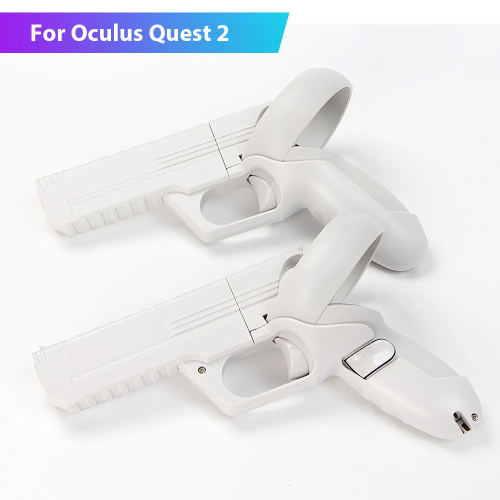 VR AR Accessorise VR Shooter Games Pistol för Oculus Quest 2 Controllers Gun Enhanced FPS Gaming Experience Table Tennis Paddel Grip för 230927