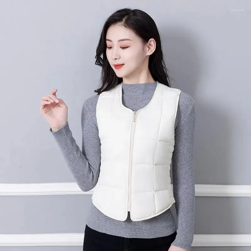 2023 Womens Ultra Light Down Cotton Primark Ladies Thermal Vests Portable,  Sleeveless, Slim Fit With Inner Liner For Winter From Pangxiea, $16.57