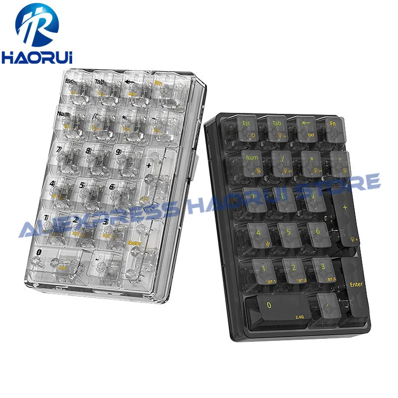 Tangentbord K21 Bluetooth Number Pad Mechanical Numeric KeyPad 21 TEYPROSPARENT P OSHOP Accounting Numpad Gaming Keyboard 230927