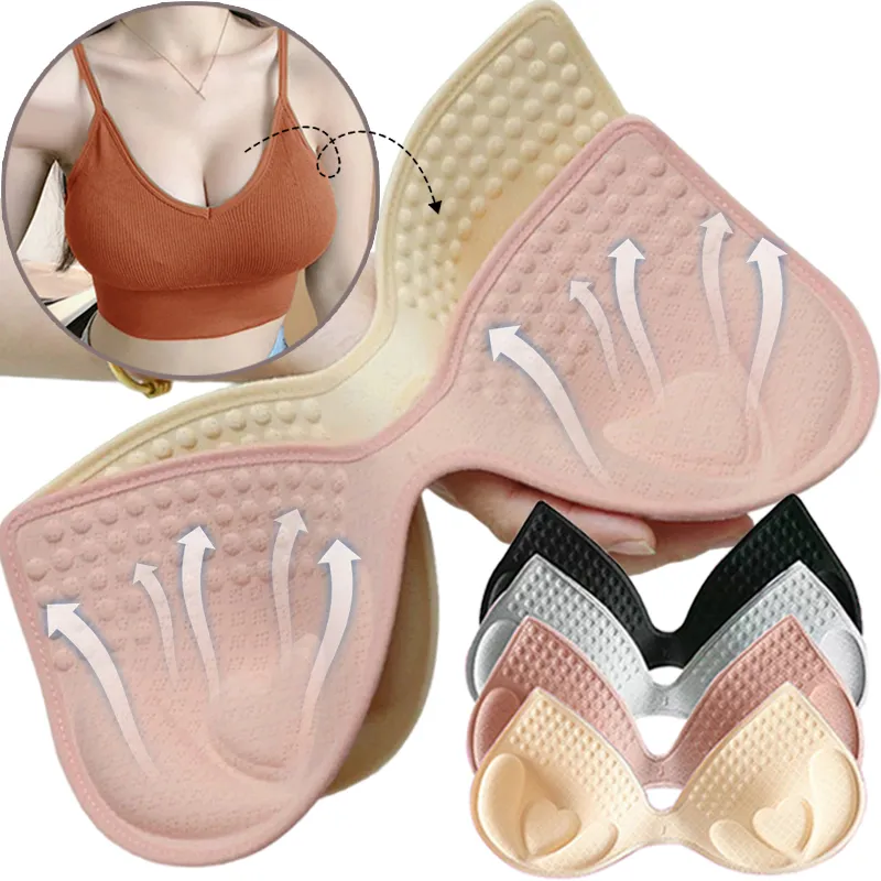 Summer Swimsuit Padding Inserts For Women Removeable Sponge Foam Silicone Bra  Inserts Pads For Chest Cup, Breast, And Bikini Intimates From Crownbonanza,  $1.38