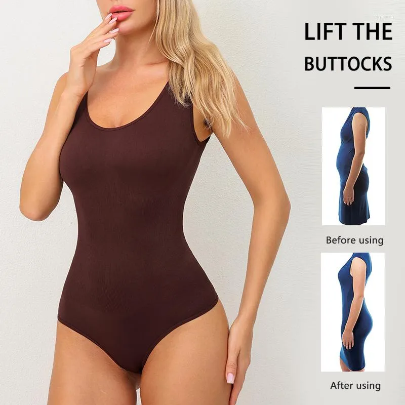 Womens Shapers Thong String Bodysuit Shapewear Belly Slimming