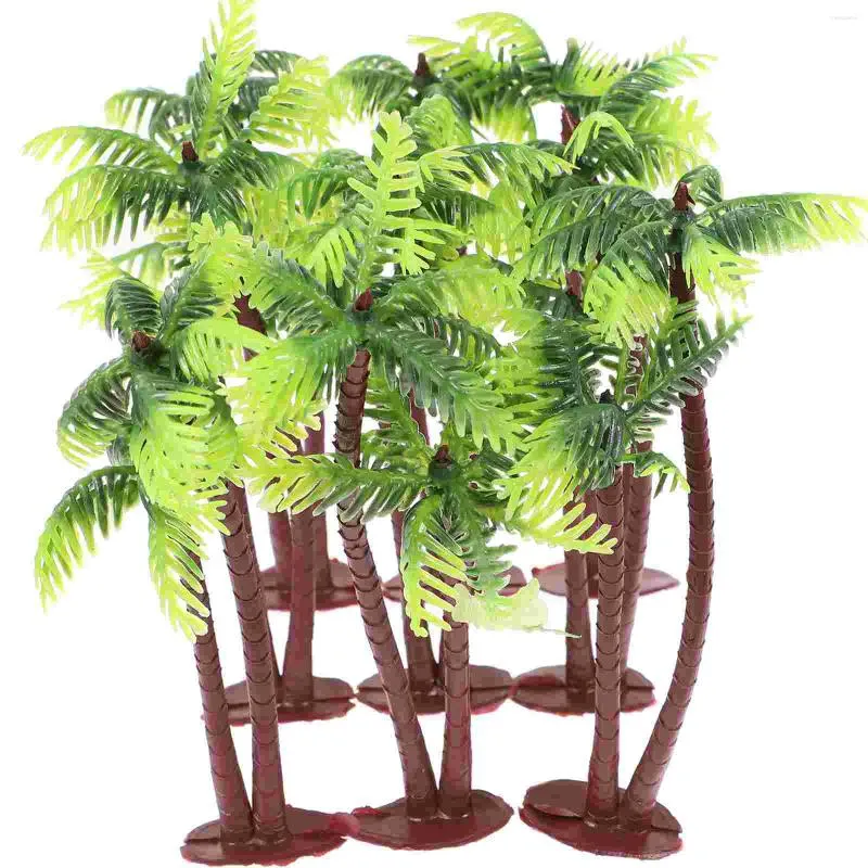 Kwiaty dekoracyjne 24 szt. Mini kokosowy stół Top Decor Bonsai Capacillos Para Cupcake Trójwymiarowy