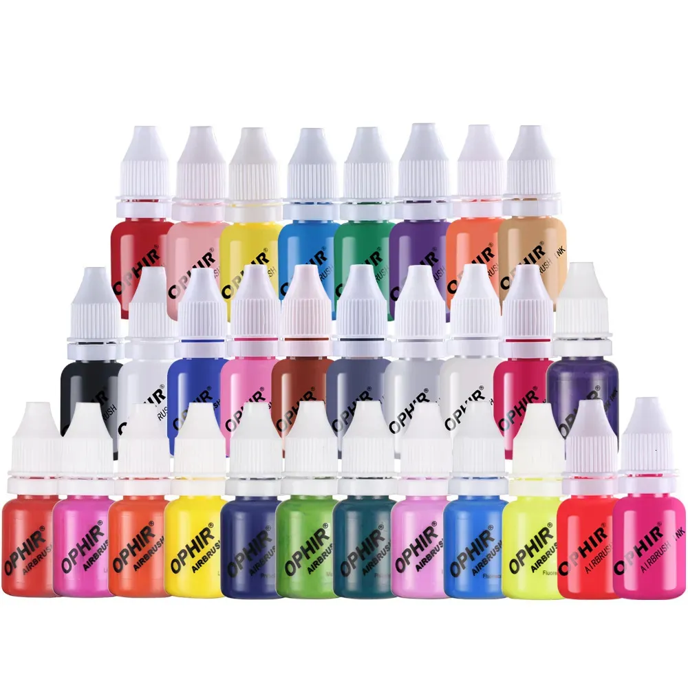 Nail Art Kits OPHIR Polish Airbrush Painting Paint Ink for Water Based 19 30 Colors TA098 230927