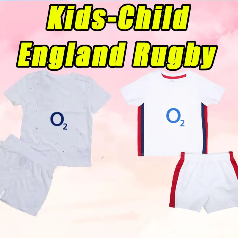 Kids Child 2022 2023 Englands Rugby Jerseys 22 23 Mens Rugby Jersey Shirt S-5XL Uniform UK SIZE 16-26 2021 CUP CUP