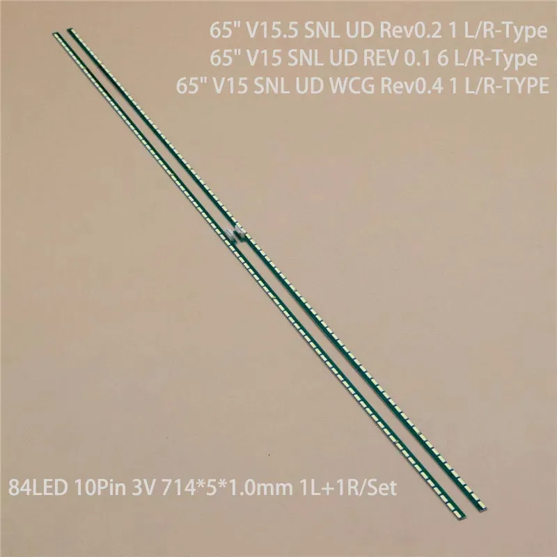 Paint LED Array Bar 65" V155 SNL UD Rev02 1 LRType Backlight Strips V15 REV 01 6 6916L2191A 2192A 6922L0154A 230927