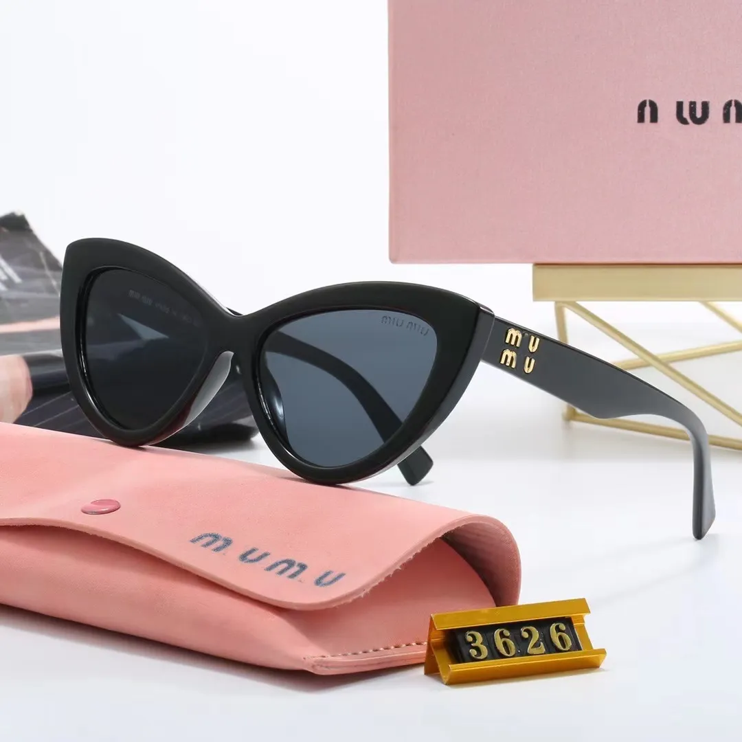 Lunettes de soleil de luxe en gros pour femmes et hommes, marque de mode, LOGO MI U, classiques, décontractées, avec boîte d'origine