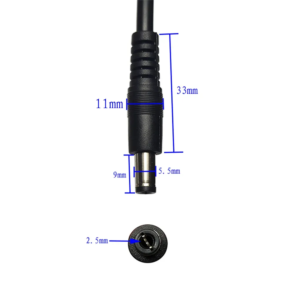 JKM Solar Connector Cable with DC 5.5 2.5mm Adapter Extension Cord 6.5FT16AWG for Solar Panel Portable Power Station