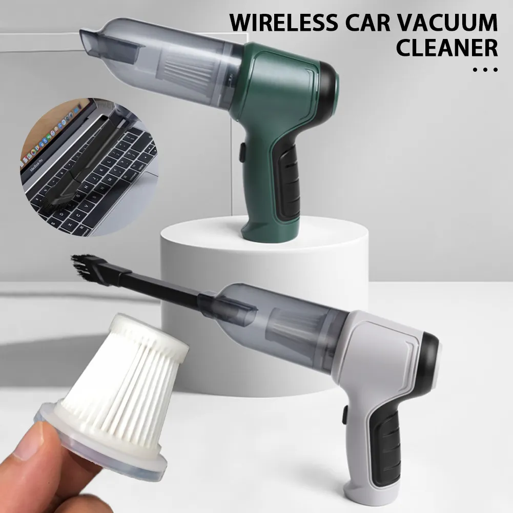 Vacuum Parts Accessories 9000pa Wireless Car Cleaner 3 In 1 Portable Handheld Auto Usb Charging Home Dual For Pet Hair Dust 230926