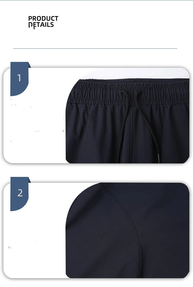 LU-1033 Spring-summer thin woven quick-drying pants men