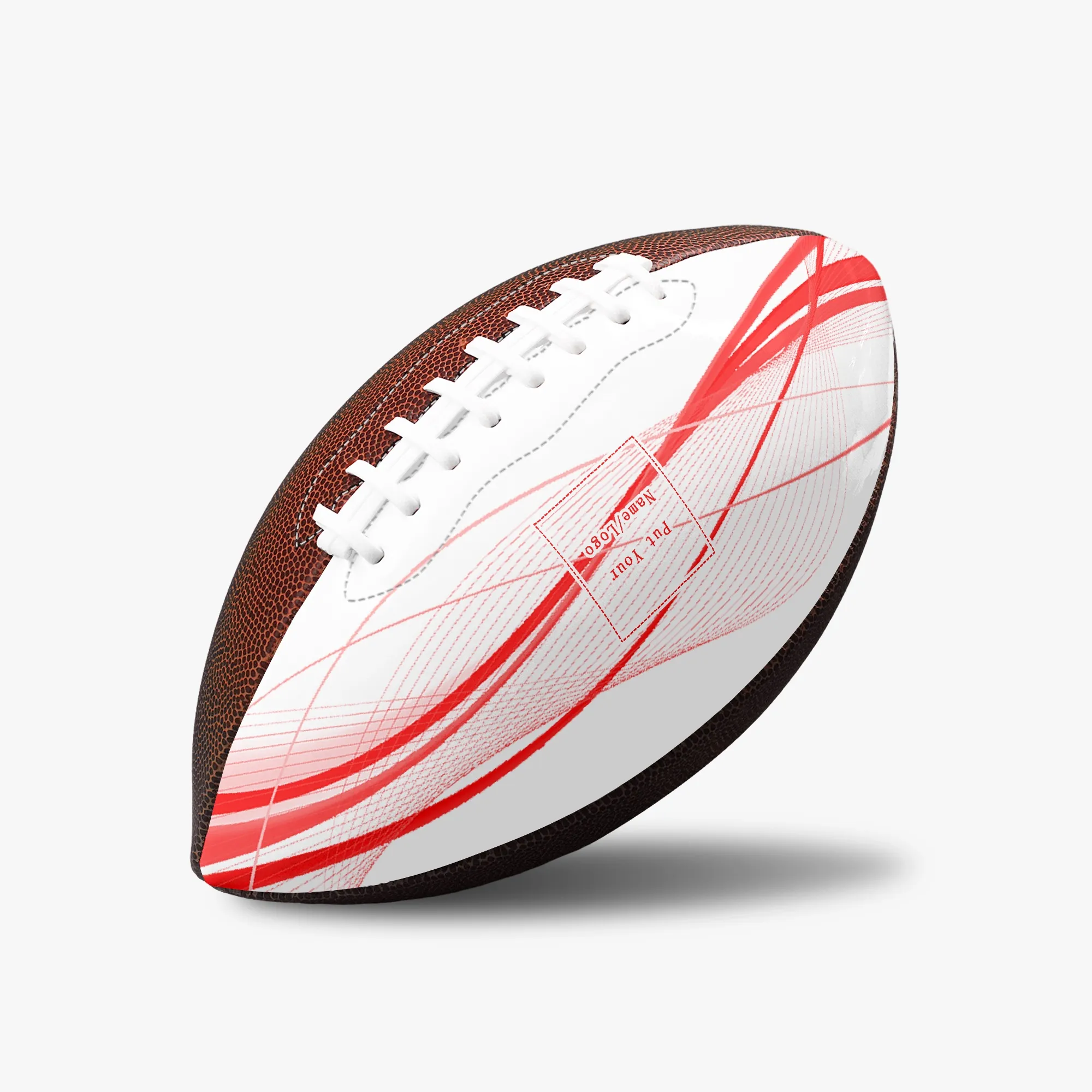football americano personalizzato fai da te Rugby numero nove sport all'aria aperta Partita di rugby attrezzatura della squadra Campionato Rugby Federation DKL2-27