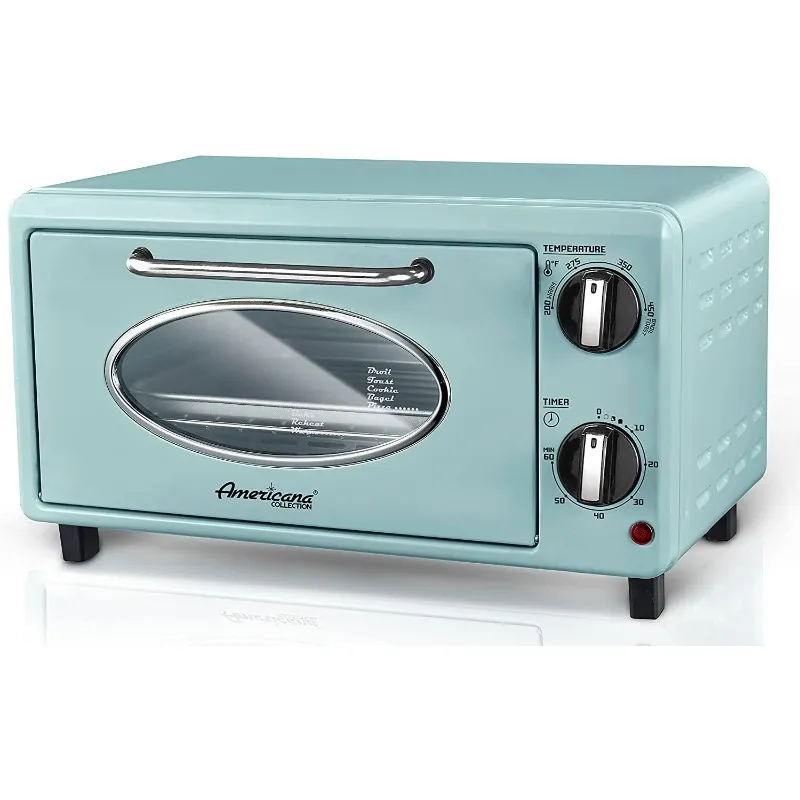 Retro 2-delige broodroosteroven, mint elektrische oven pizzaoven.USA.NIEUW