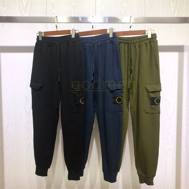 Designer Mens Pants Pocket Brodered Badge Jogging Pants Casual Mens Sports Pants Womens Sport Pants Elastic Midje storlek M-XXL