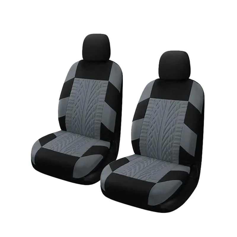 High End Black And Gray Autozone Seat Covers With Front Split And Rear