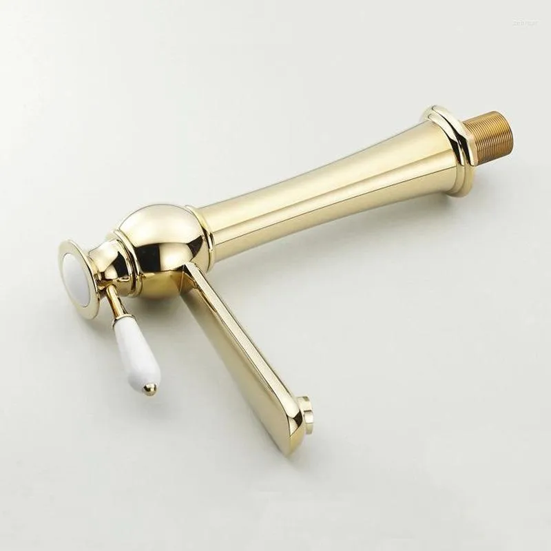 Ball Caps Bathroom Basin Faucet And Cold Mixing Single Handle Brass Vanity Overcounter