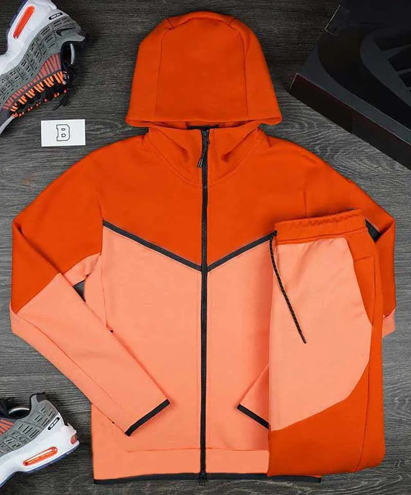 Trainingspakken voor heren tech hoodie nake tech trapstar Designer sweatsuit dames trainingspak Dunne Tech Fleece Lentejoggers Tweedelige set Sportkleding met lange mouwen