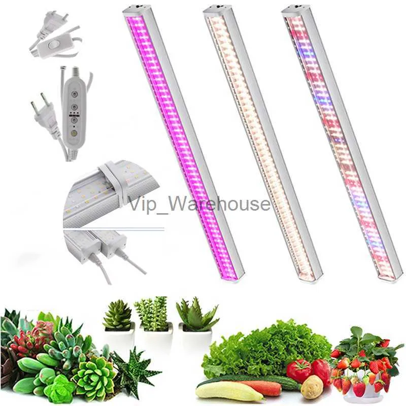 Grow Lights 1-2-4-6pcs remsa full spektrum växt växer ljus fyto led växande blommlampa för inomhusväxter växthus vegetabiliska hydroponiska yq230927