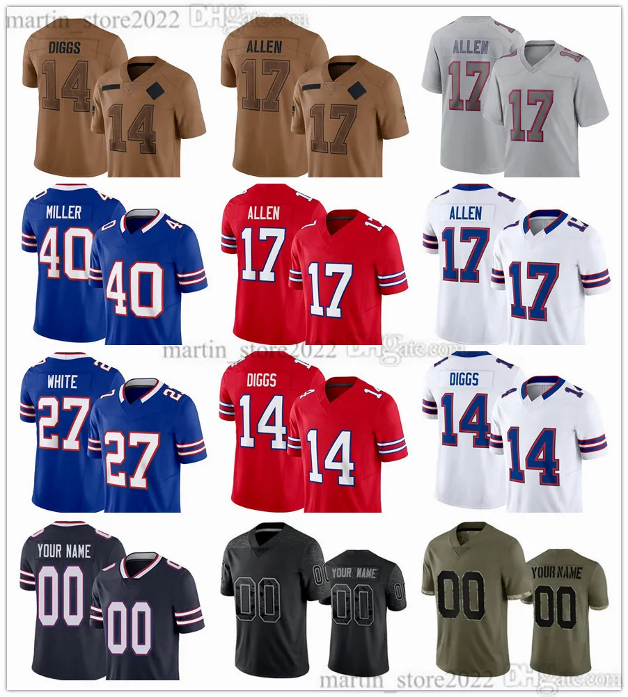 2023 Salute To Service Jerseys 17 Josh Allen 14 Stefon Diggs 58 Matt Milano 86 Dalton Kincaid 88 Dawson Knox 3 Damar Hamlin 10 Khalil Shakir 40 Von Miller 2 Tyler Bass