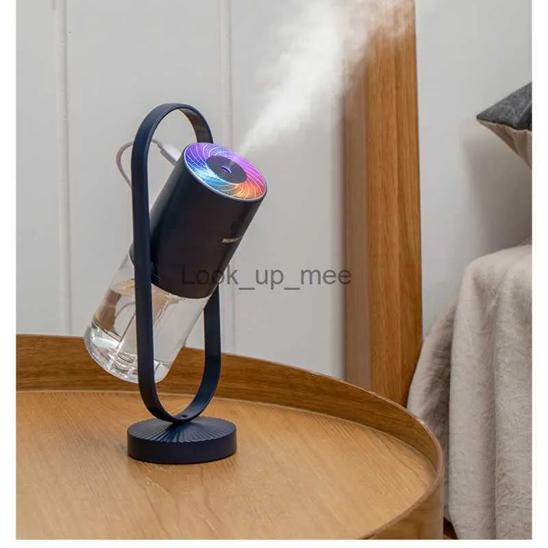 Humidificateurs Humidificador mgico de iones de aire negativos diffuseur ultrasnico de aceites esenciales purificador de aire luces de 7 colo YQ230927