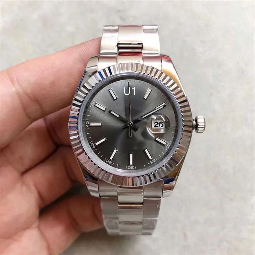 Steel Dark St9 Rhodium Dial Datejust Fled Bezel Watch 41mm 116333 126334 Automatyczne mechianowe zegarek Pasp Sapphire Glass272k