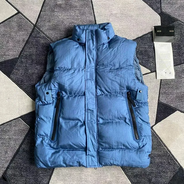 Winter Jacket män ner väst homme utomhus gilet jassen expedition parka ytterkläder douedoune de designer med svart dammväska loss ner ves designer väst li