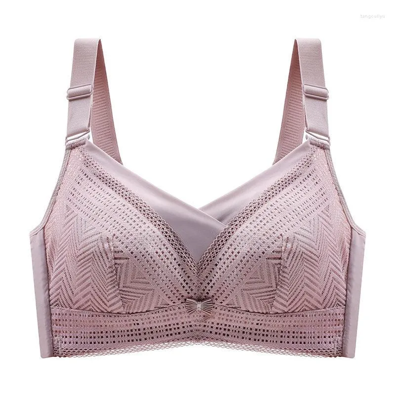 Bras Large Size Underwear Bra Thin Full Cup Fattening And Fat Mm No  Underwire Anti Sagging Breast Breasts Appear Small From 16,84 €